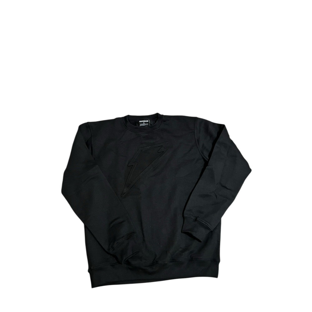 Gatorade Embossed Logo Crewneck‎ Sweatshirt Black Mens Size XL New